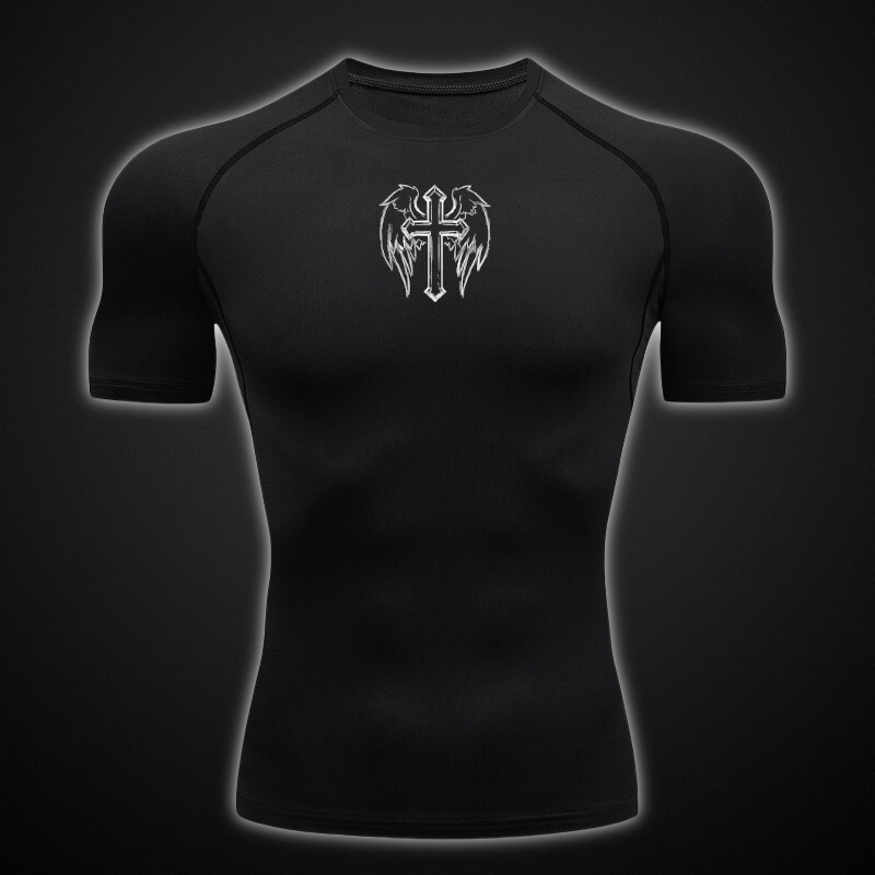 Wing Cross Compression Shirt