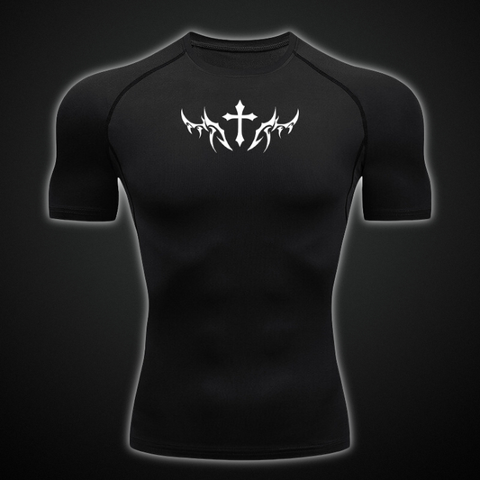 Wave Cross Compression Shirt