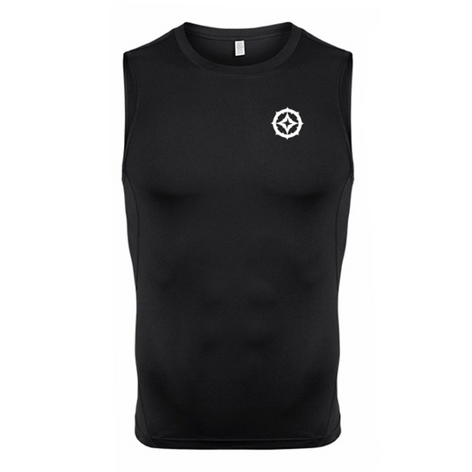 Eye Sleeveless Compression Shirt