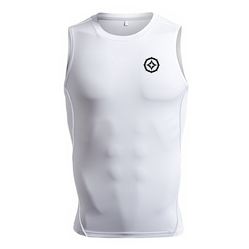 Eye Sleeveless Compression Shirt