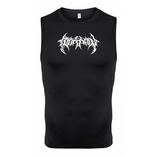 Graphic Sleeveless Compression Shirt