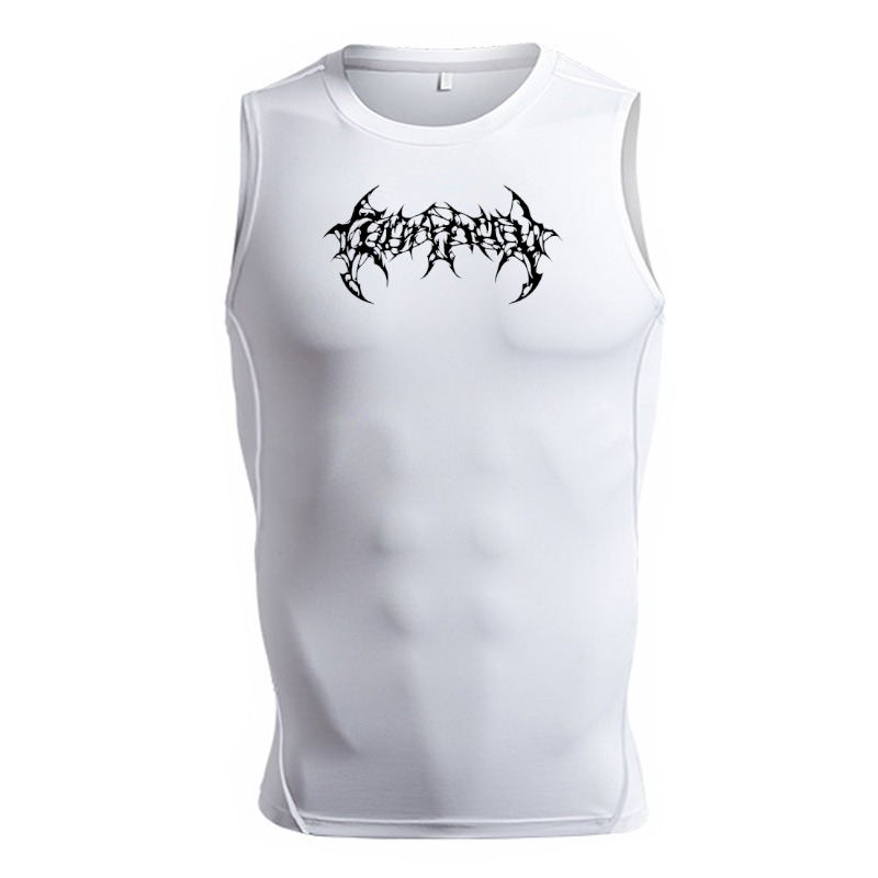 Graphic Sleeveless Compression Shirt