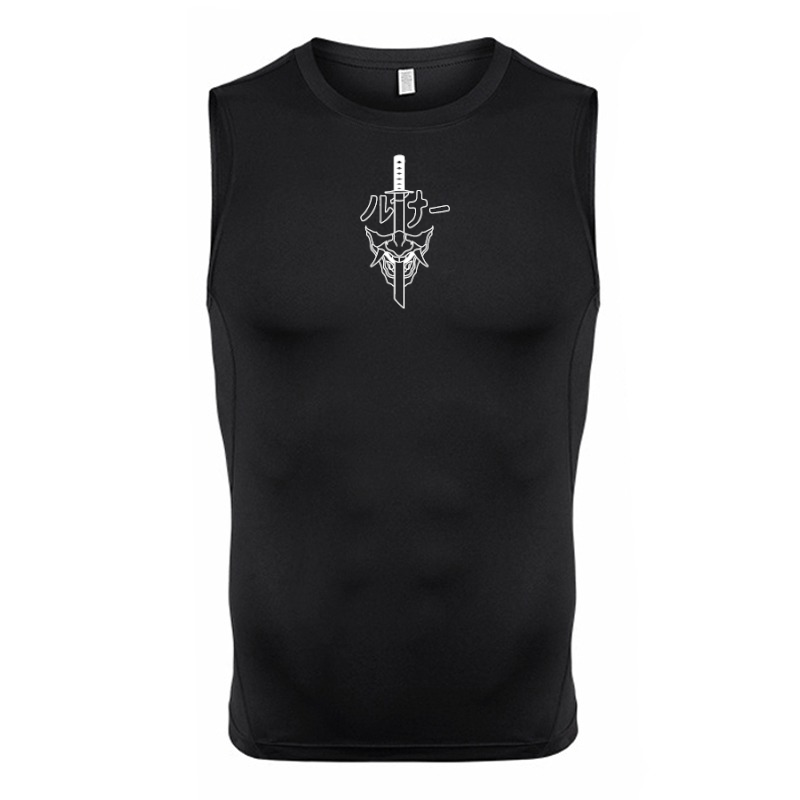 Hanya Mask Sleeveless Compression Shirt