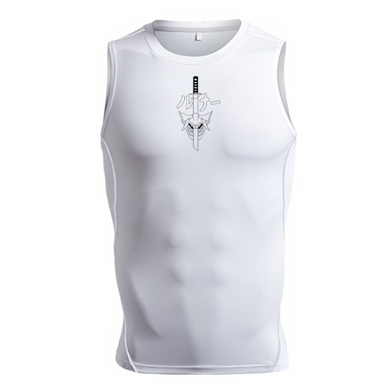 Hanya Mask Sleeveless Compression Shirt