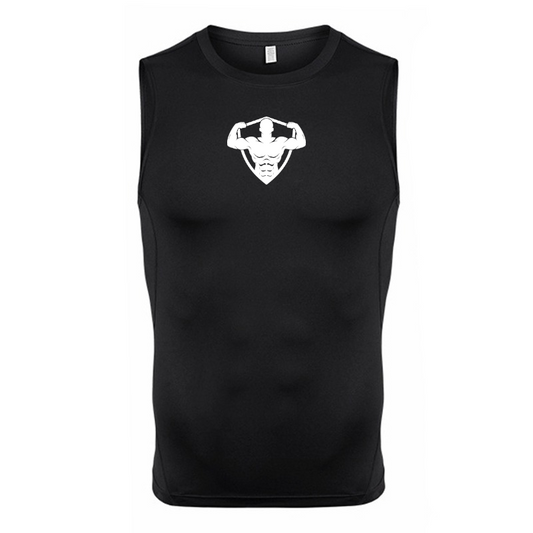 Patch Sleeveless Compression Shirt