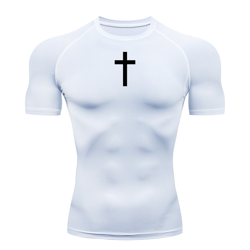 Plain Cross Compression Shirt